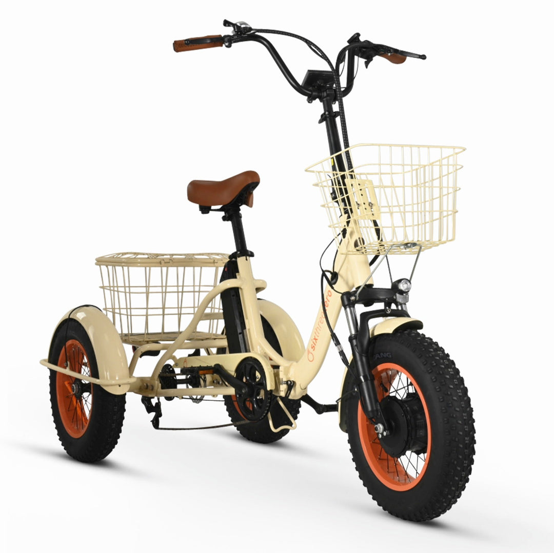 Sixthreezero Easy Transit 750W Fat Tire Electric Trike Folding Electric Trikes 1