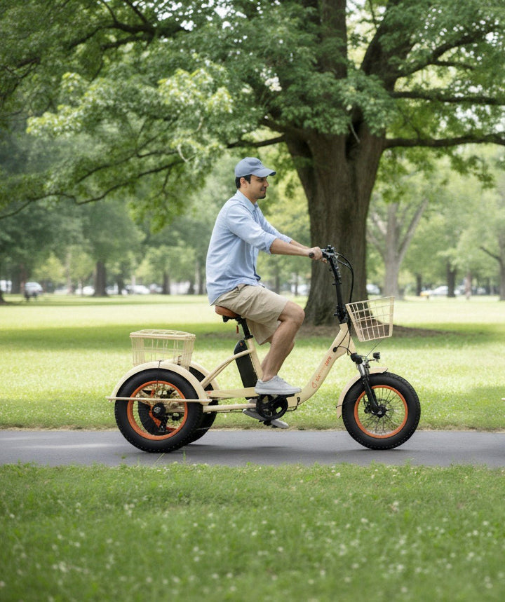 Sixthreezero Easy Transit 750W Fat Tire Electric Trike Folding Electric Trikes 8