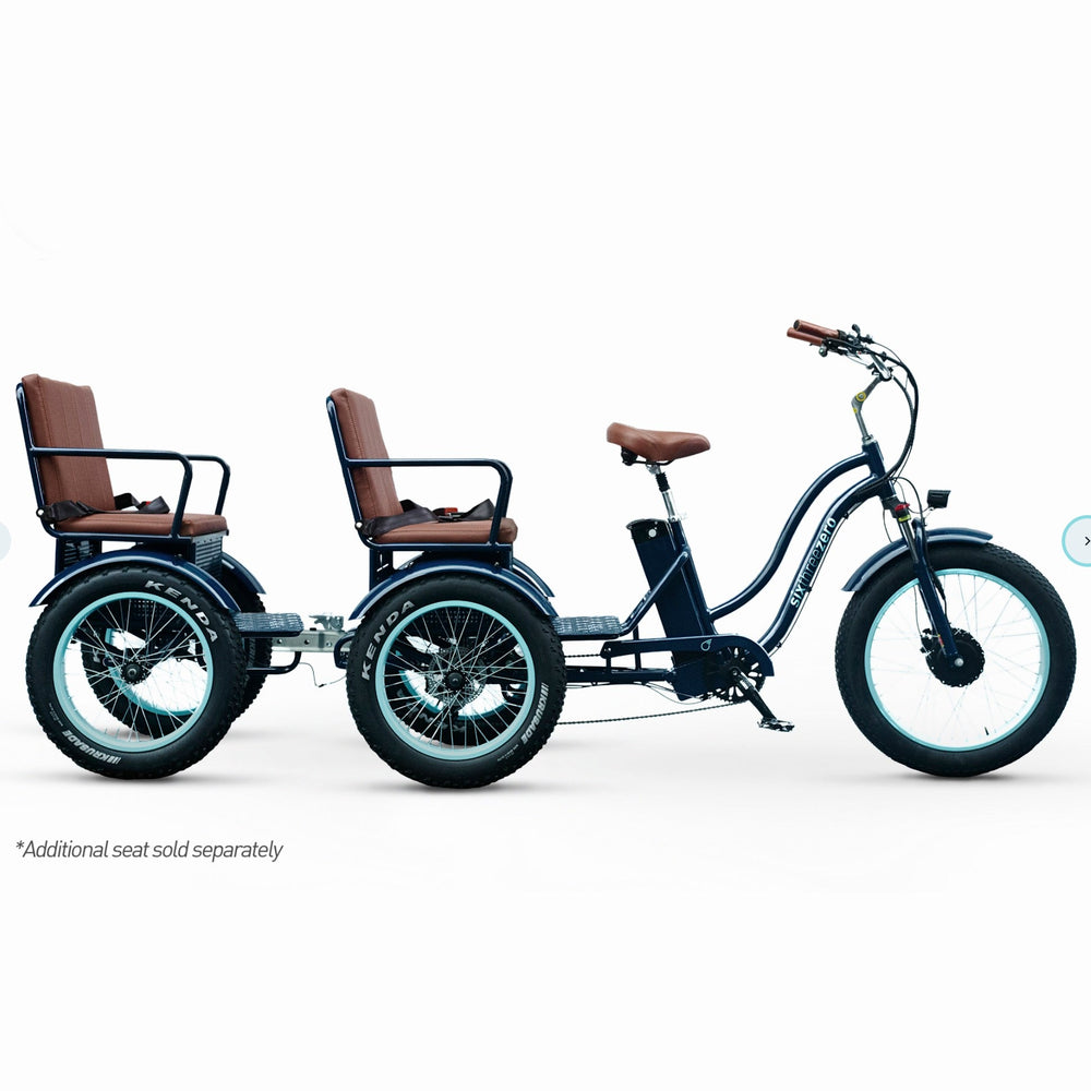 Sixthreezero EVRY journey E-Tirke Rickshaw w/ Hitch Attachment & Hydraulic Brakes Electric Rickshaw Trikes 2