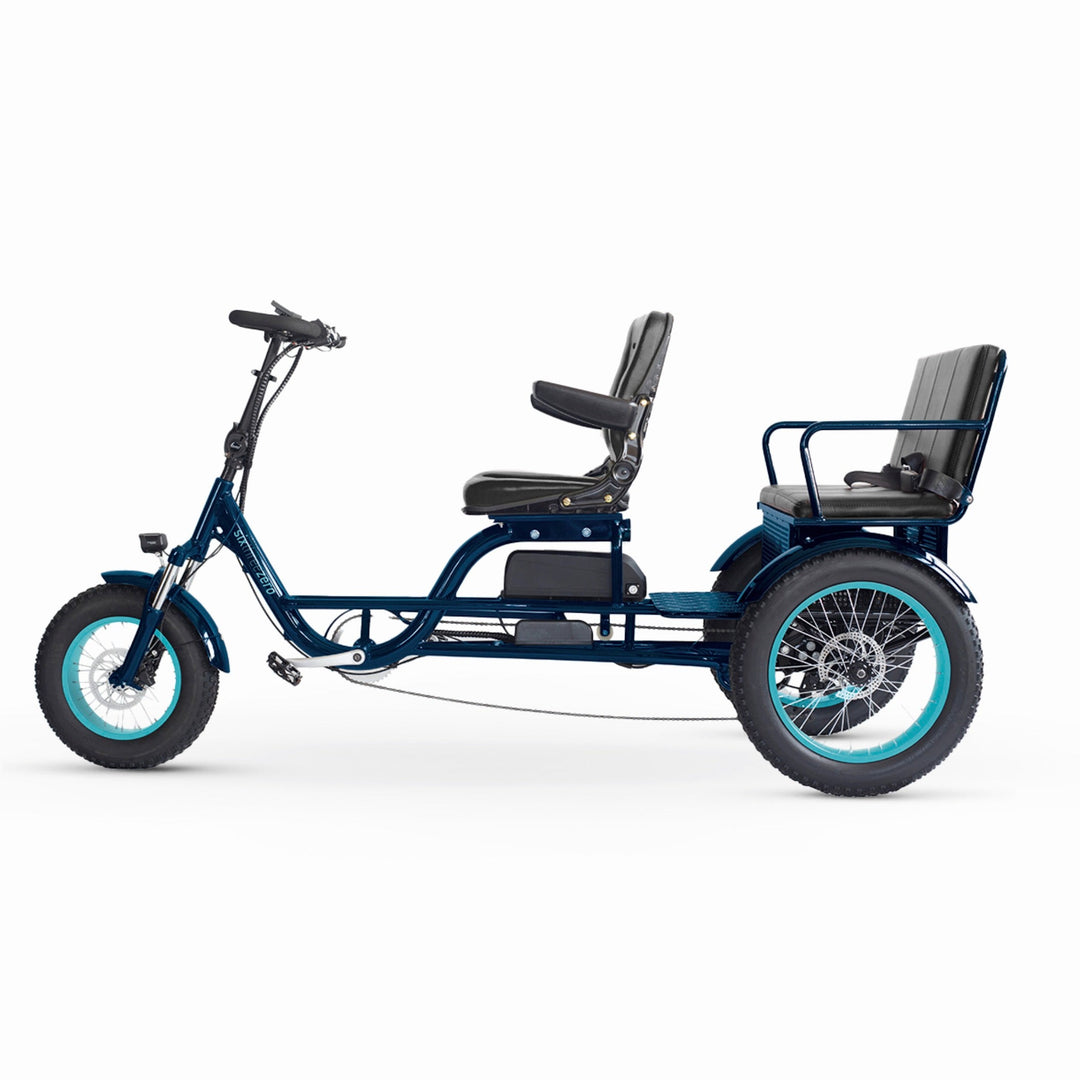 Sixthreezero EVRY journey Recumbent EBike Rickshaw 750W Electric Rickshaw Trikes 7