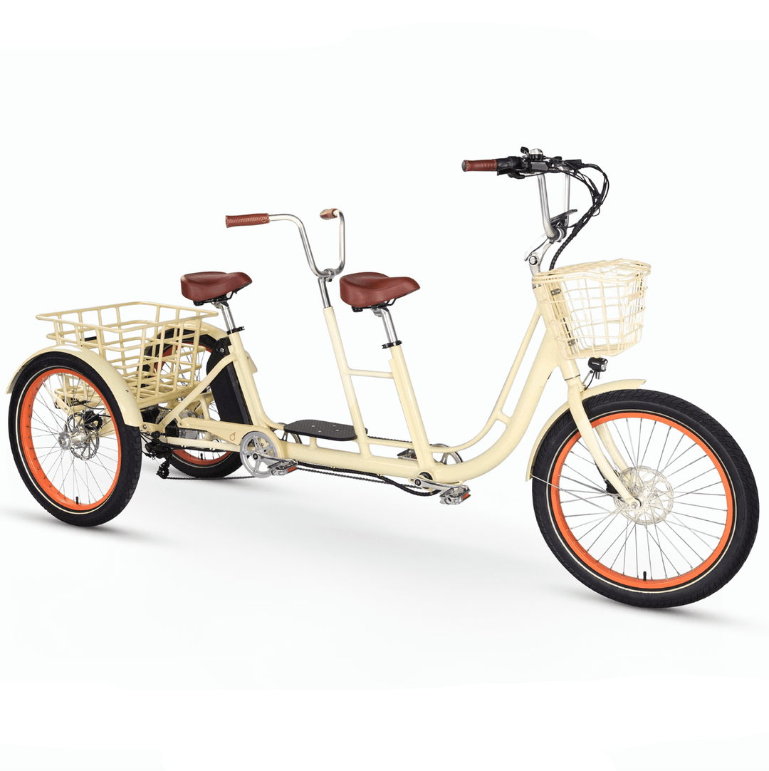 Sixthreezero EVRYjourney Electric Trike Tandem 750W Tandem Electric Trikes 1