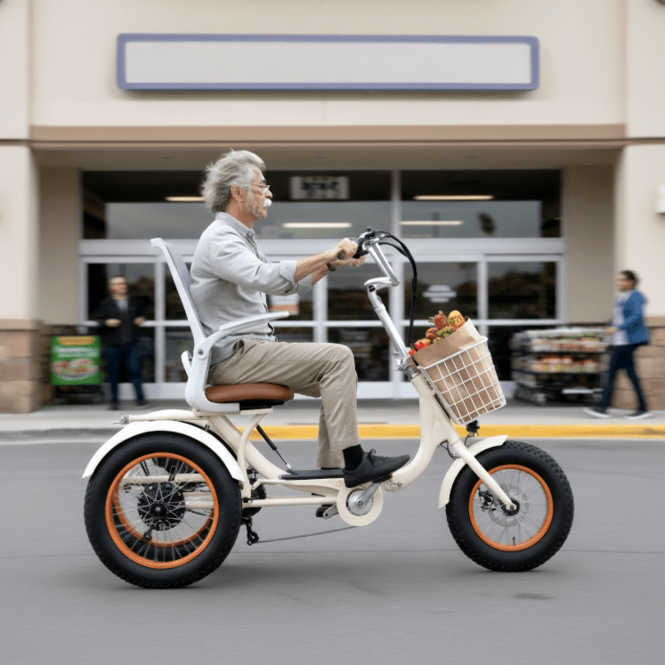 Sixthreezero Simple Glide 750W Recumbent E Trike w/ Footrest & Hitch Connector Recumbent E-Trikes 6