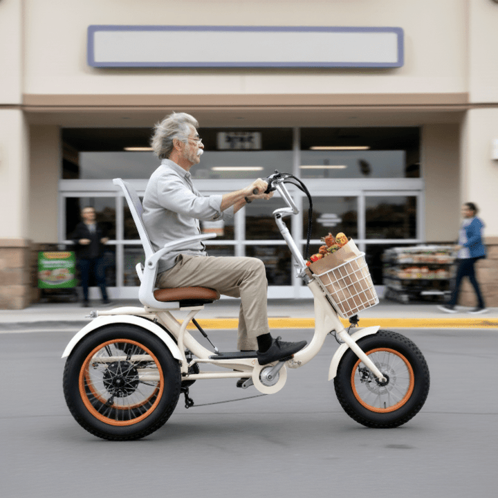 Sixthreezero Simple Glide 750W Recumbent E Trike w/ Footrest & Hitch Connector Recumbent E-Trikes 6