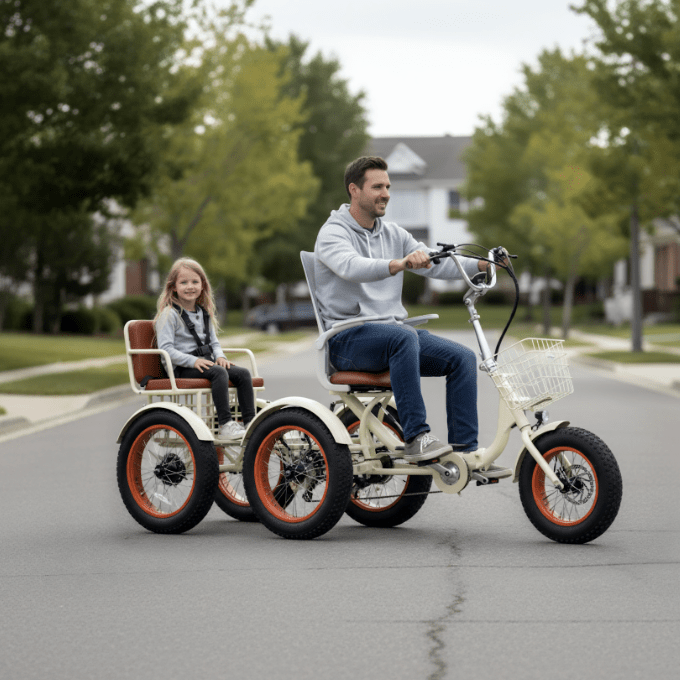 Sixthreezero Simple Glide 750W Recumbent E Trike w/ Footrest & Hitch Connector Recumbent E-Trikes 7