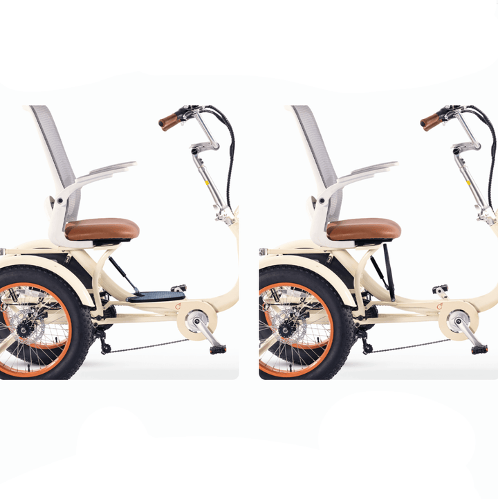 Sixthreezero Simple Glide 750W Recumbent E Trike w/ Footrest & Hitch Connector Recumbent E-Trikes 4