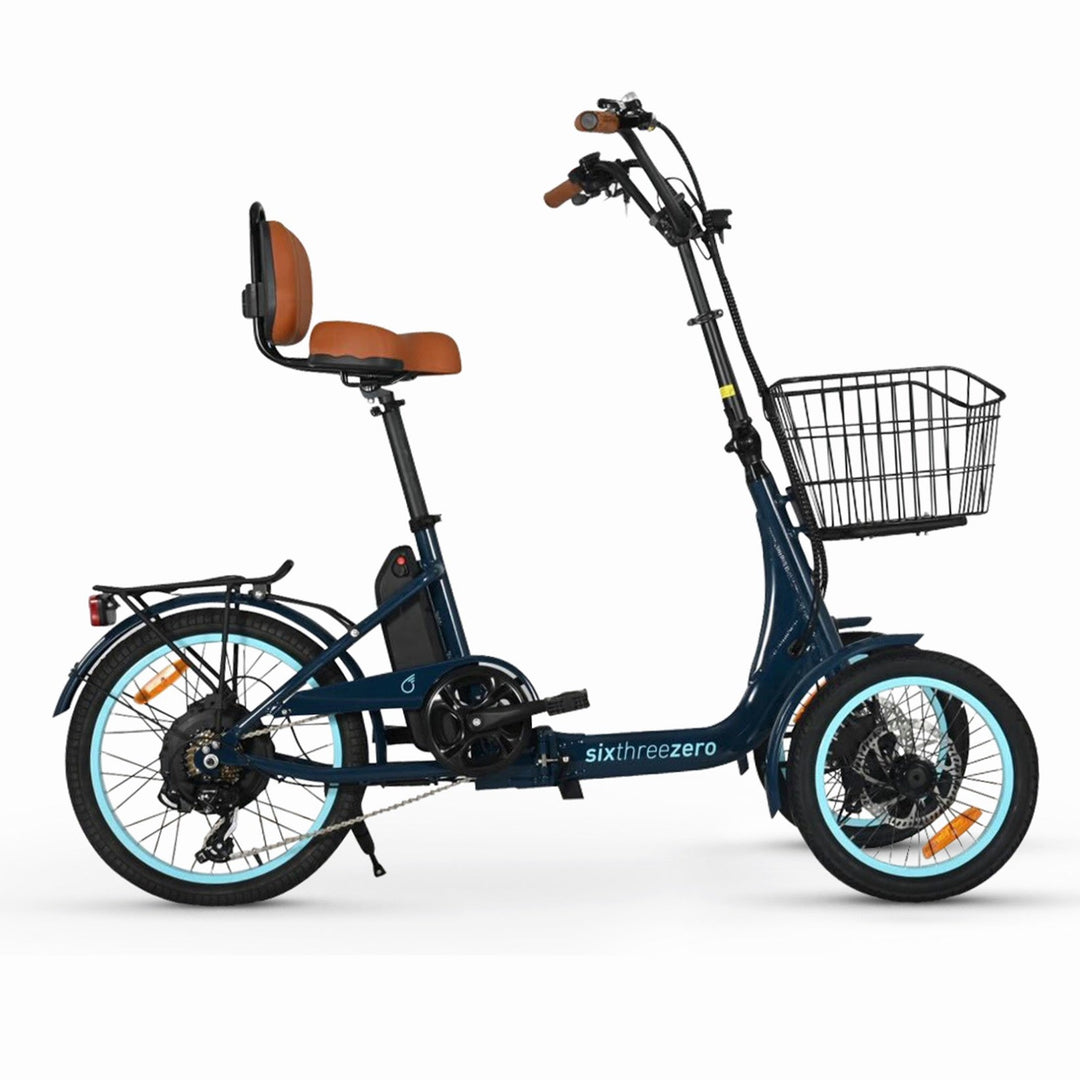 Sixthreezero Two Front Wheel 2026 750w Electric Bike w/ Hydraulic Brakes Step-Thru Electric Trikes 2