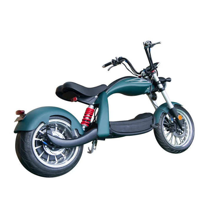 SoverSky M5| 2000W/30A Lithium 40 Miles Range Fat Tire Chopper Scooter SoverSky Chopper Scooters Blue 5