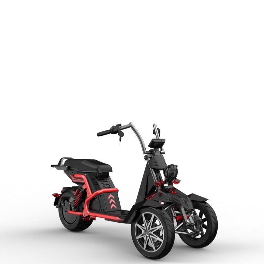 SoverSky T100 4000w Three Wheeled Motorcyle E-Trike 50Ah Li-Battery SoverSky Chopper Scooters Red 1