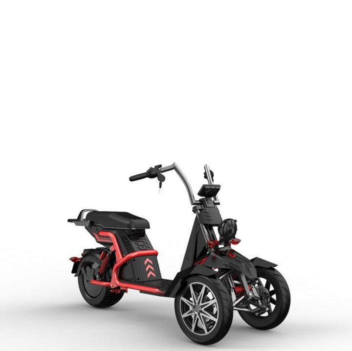 SoverSky T100 4000w Three Wheeled Motorcyle E-Trike 50Ah Li-Battery SoverSky Chopper Scooters Red 1