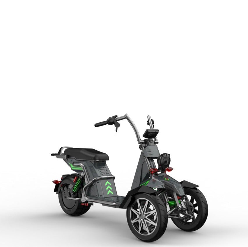 SoverSky T100 4000w Three Wheeled Motorcyle E-Trike 50Ah Li-Battery SoverSky Chopper Scooters Blue 5