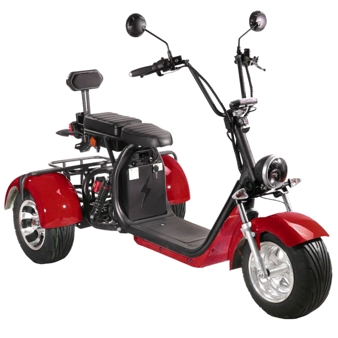 SoverSky T7.1/T7.2 Electric Mobility Adult Trike 2000W SoverSky Chopper Scooters Red 1