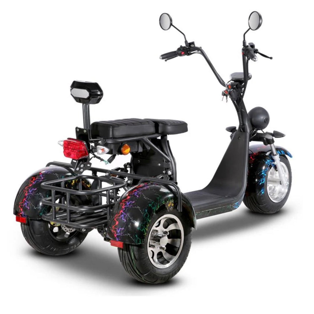 SoverSky T7.1/T7.2 Electric Mobility Adult Trike 2000W SoverSky Chopper Scooters Strip Black 6