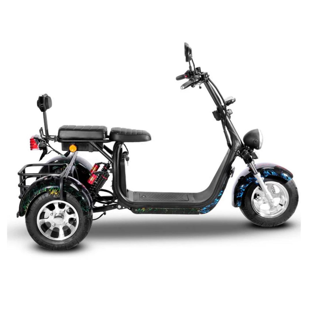 SoverSky T7.1/T7.2 Electric Mobility Adult Trike 2000W SoverSky Chopper Scooters Strip Black 7