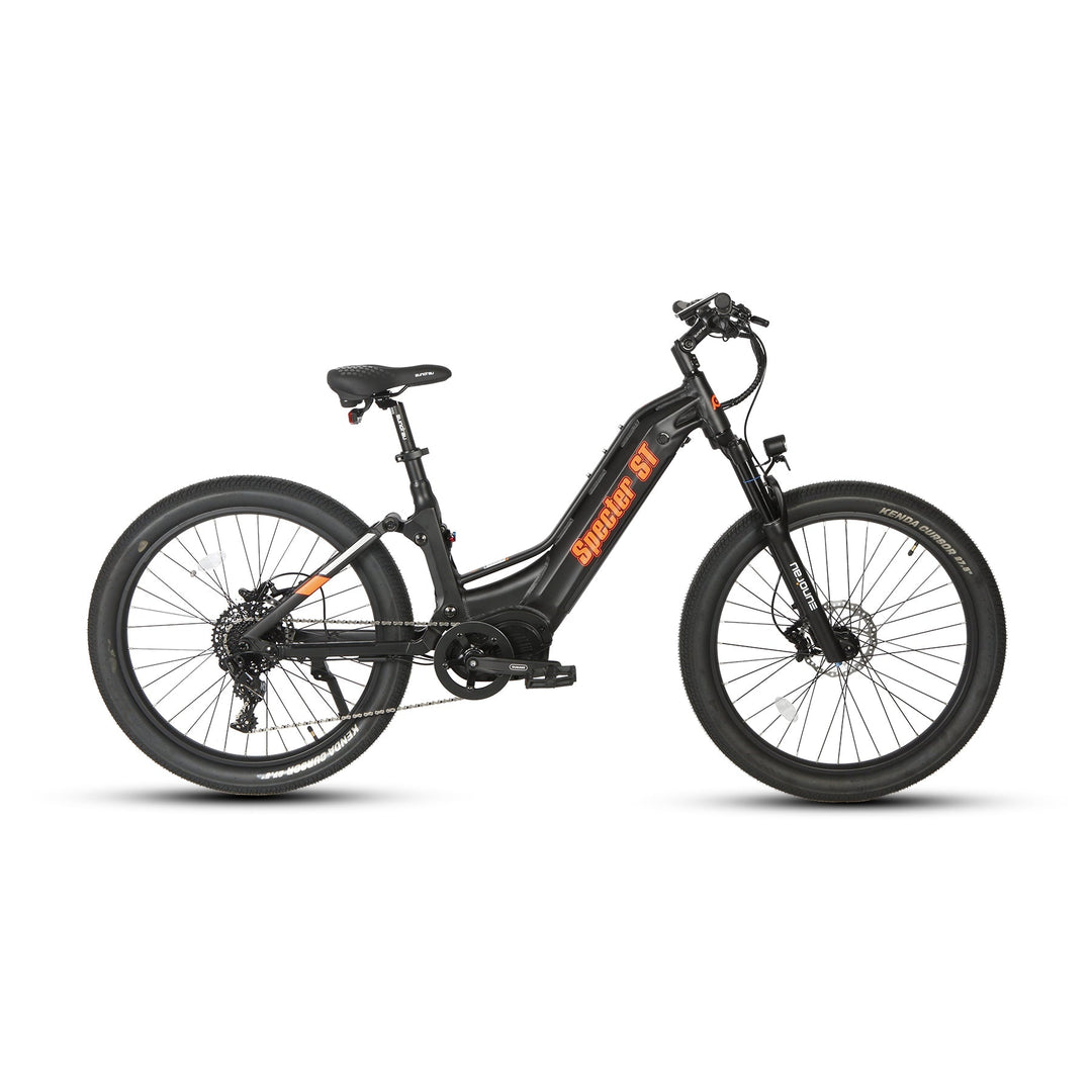 SPECTER-ST 2.0 MTB Step Thru Full Suspension Mountain Electric Bikes Black 1