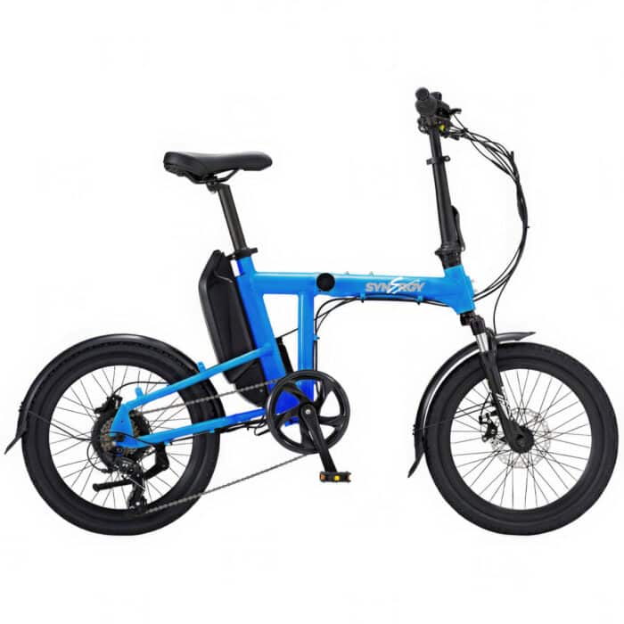 Synergy Ride X2 350W Folding E-Bike Synergy Electric Bikes Blue 2