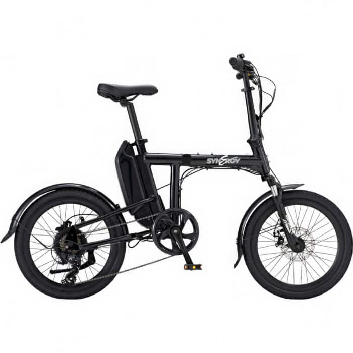 Synergy Ride X2 350W Folding E-Bike Synergy Electric Bikes Black 5
