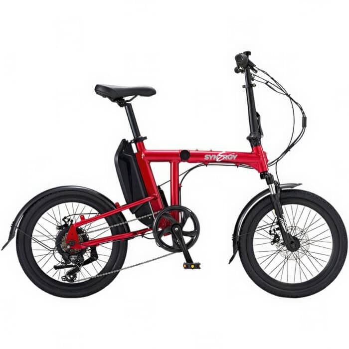 Synergy Ride X2 350W Folding E-Bike Synergy Electric Bikes Red 1