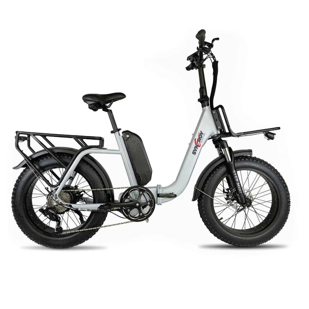 Synergy Step Mini 500W Folding E-Bike Synergy Electric Bikes Gray-Green 2