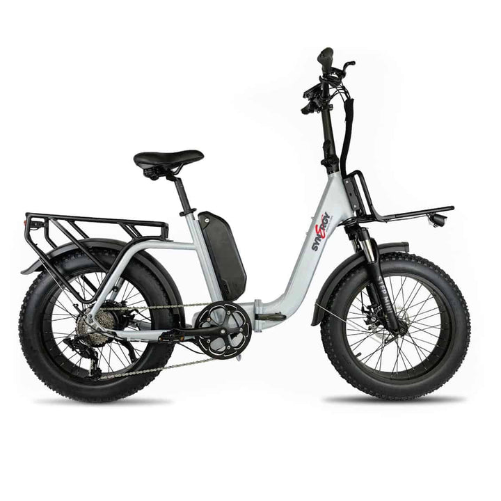 Synergy Step Mini 500W Folding E-Bike Synergy Electric Bikes Gray-Green 2