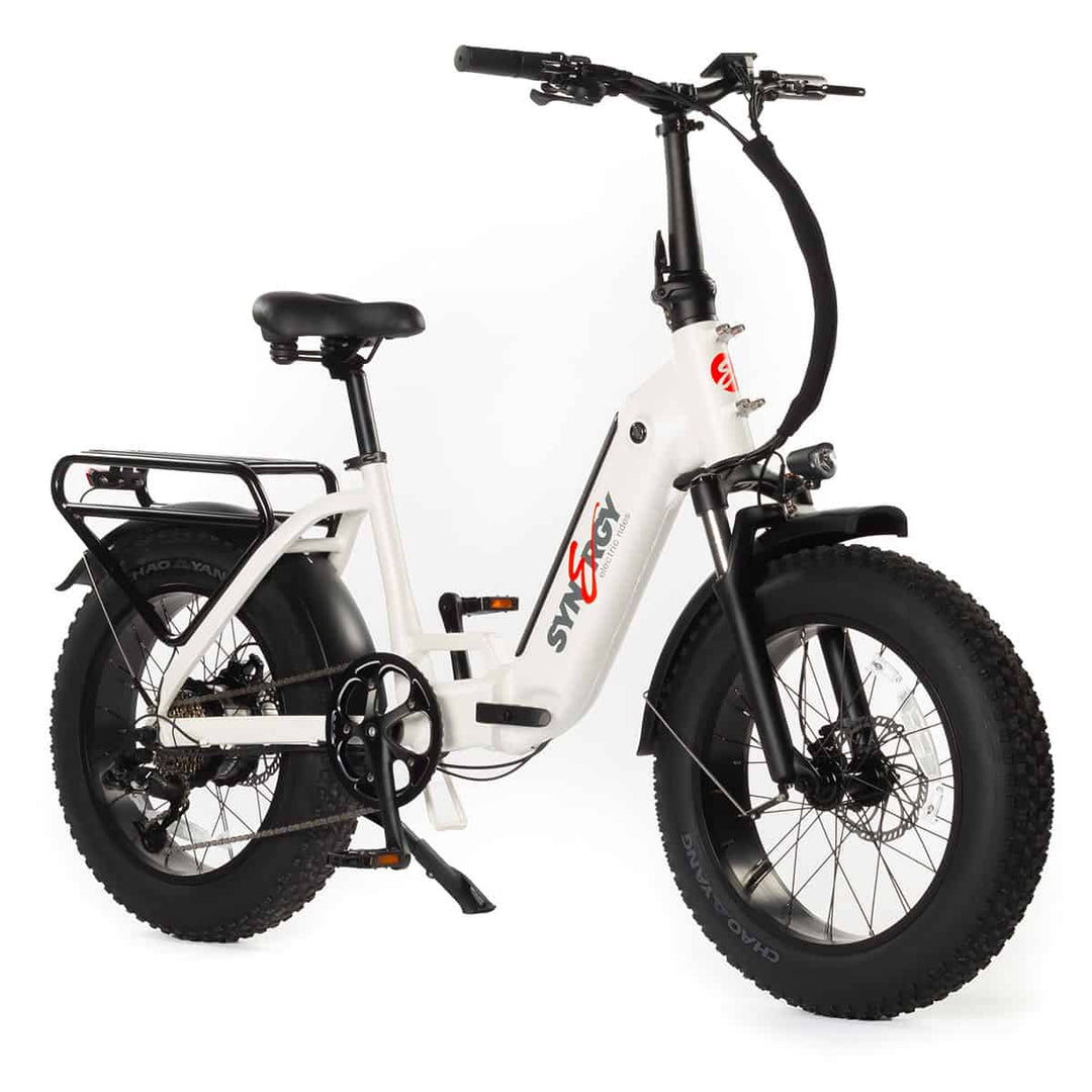 Synergy STEP V2 500W Folding E-Bike Synergy Electric Bikes White 3