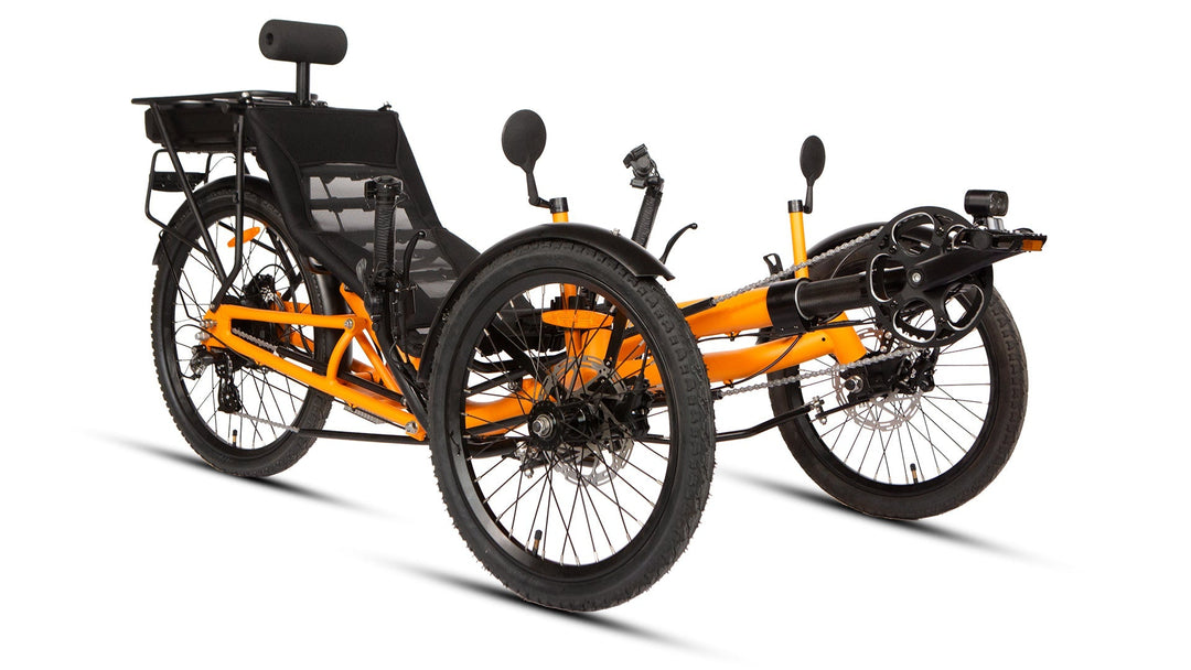 T1 Recumbent Trike Recumbent E-Trikes Orange 10