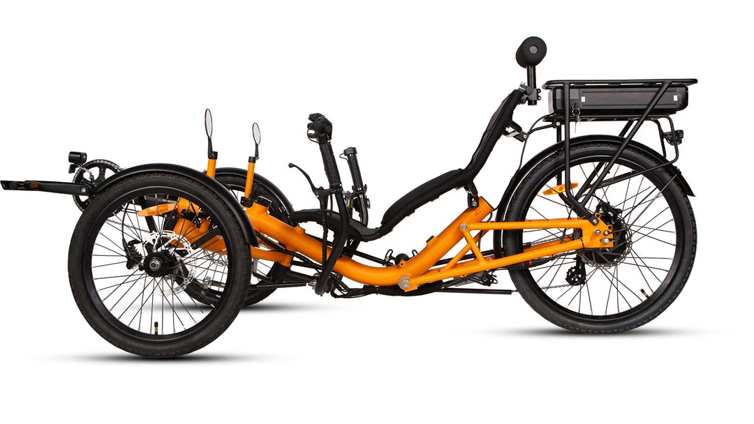 T1 Recumbent Trike Recumbent E-Trikes Orange 8