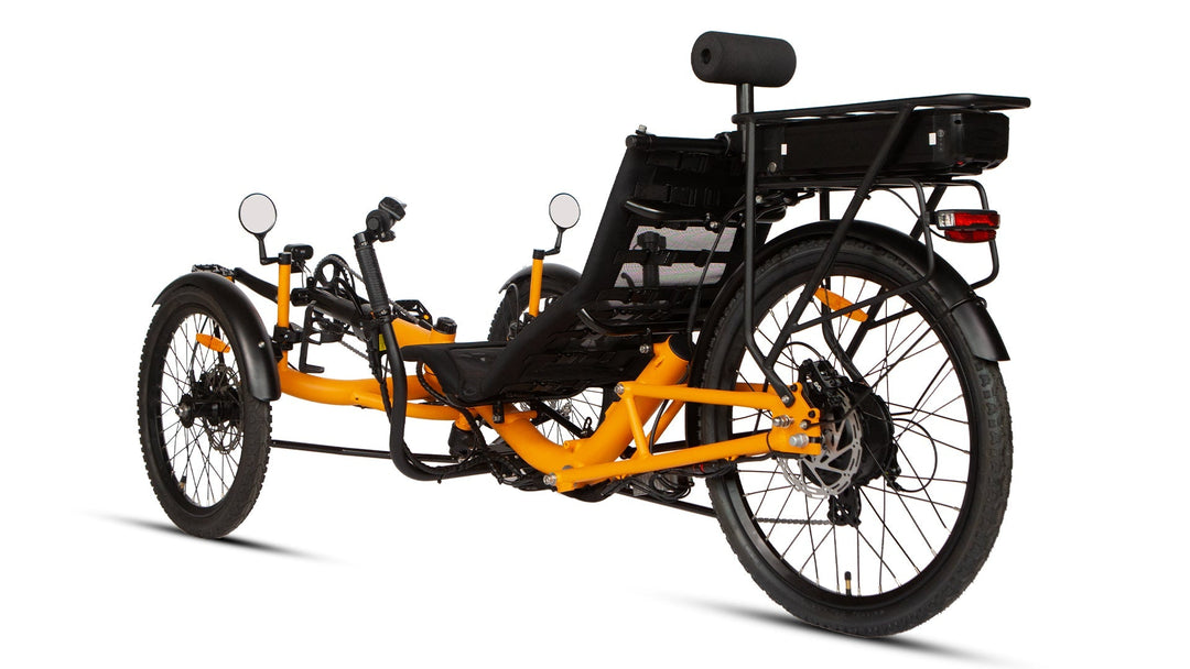 T1 Recumbent Trike Recumbent E-Trikes Orange 9