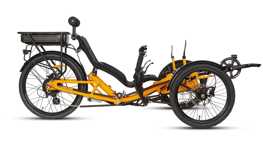 T1 Recumbent Trike Recumbent E-Trikes Orange 7