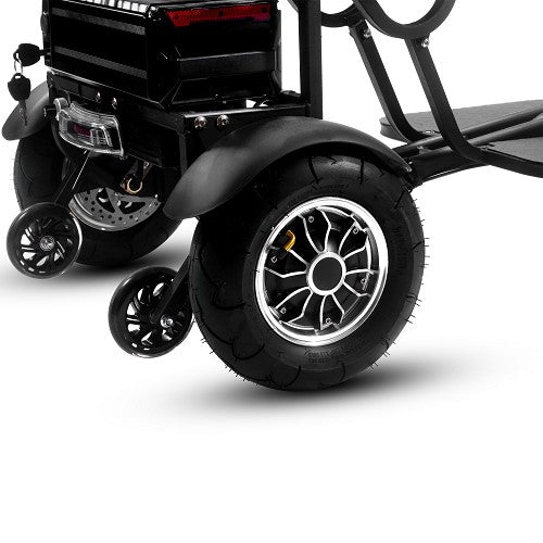 MotoTec| Folding Mobility Electric Trike 48v 1000w Dual Motor Lithium Black