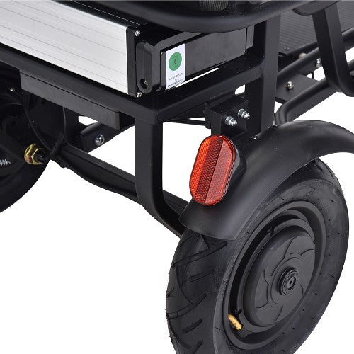 MotoTec| Folding Mobility Electric Trike 48v 700w Dual Motor Lithium Black