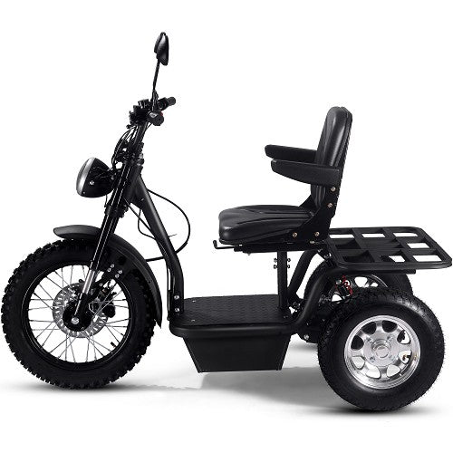 MotoTec| Electric Trike 60v 1800w Black - EBike Haul