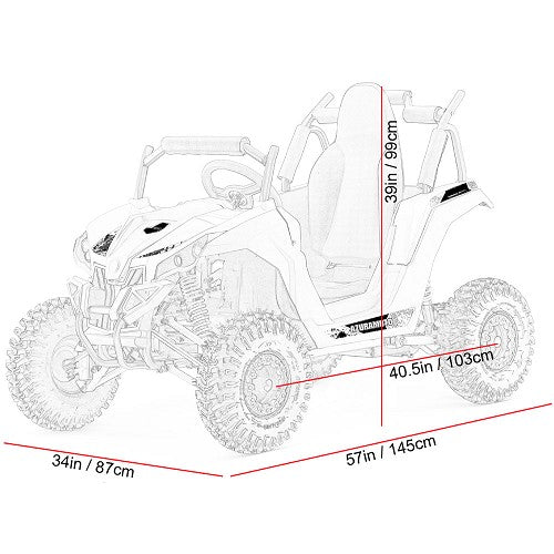 MotoTec| Raider Kids UTV 48v 1200w Full Suspension