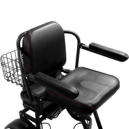MotoTec| Folding Mobility Electric Trike 48v 1000w Dual Motor Lithium Black
