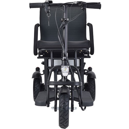 MotoTec| Folding Mobility Electric Trike 48v 700w Dual Motor Lithium Black