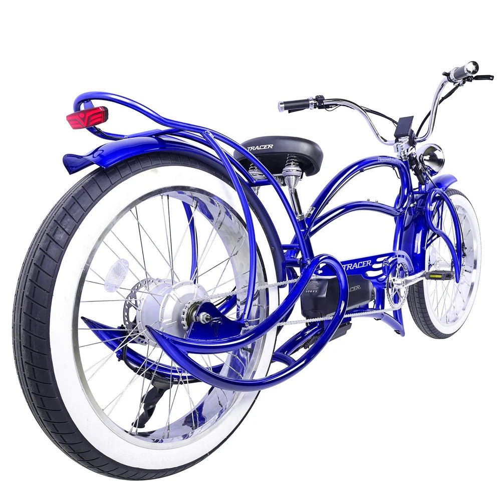 Tracer Beyond Pro 800W-1000W 26" Classic Stretch Chopper EBike