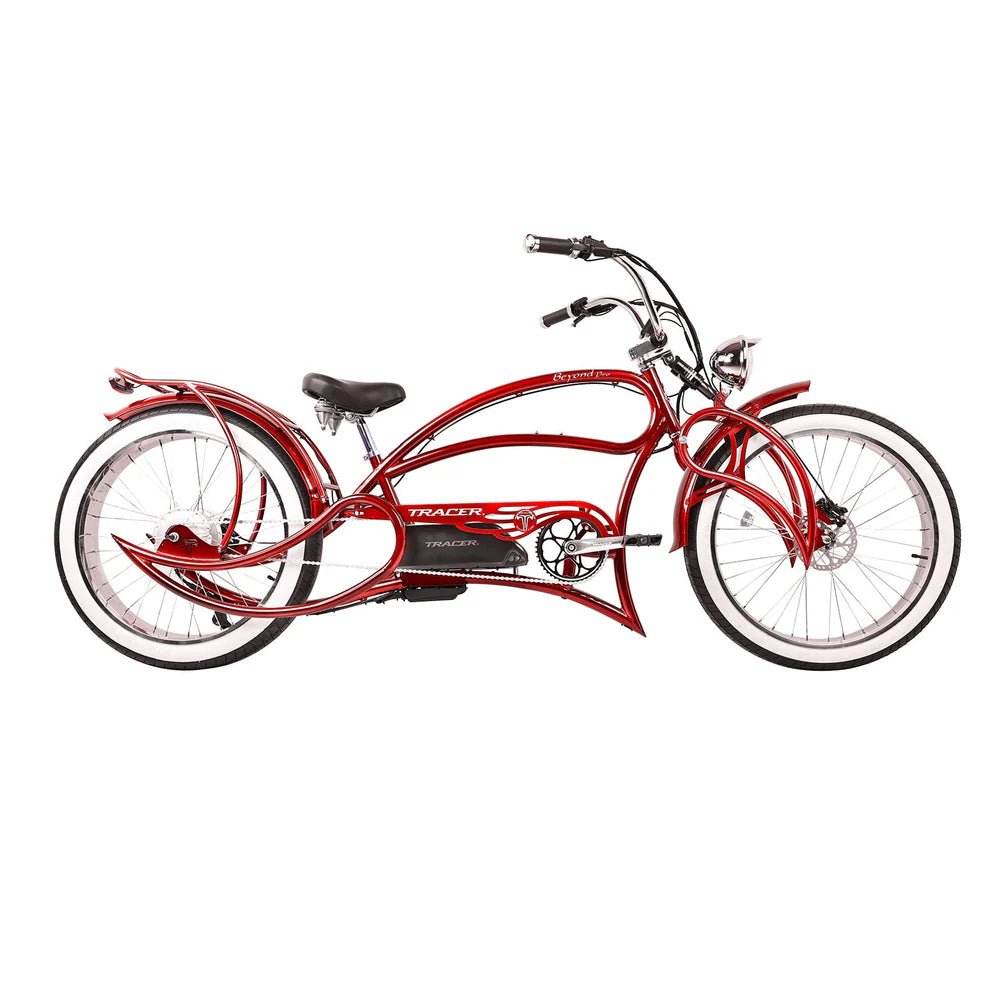Tracer Beyond Pro 800W-1000W 26" Classic Stretch Chopper EBike
