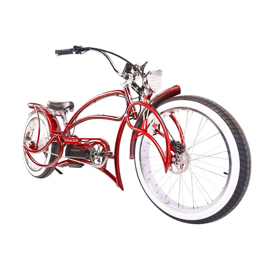 Tracer Beyond Pro 800W-1000W 26" Classic Stretch Chopper EBike