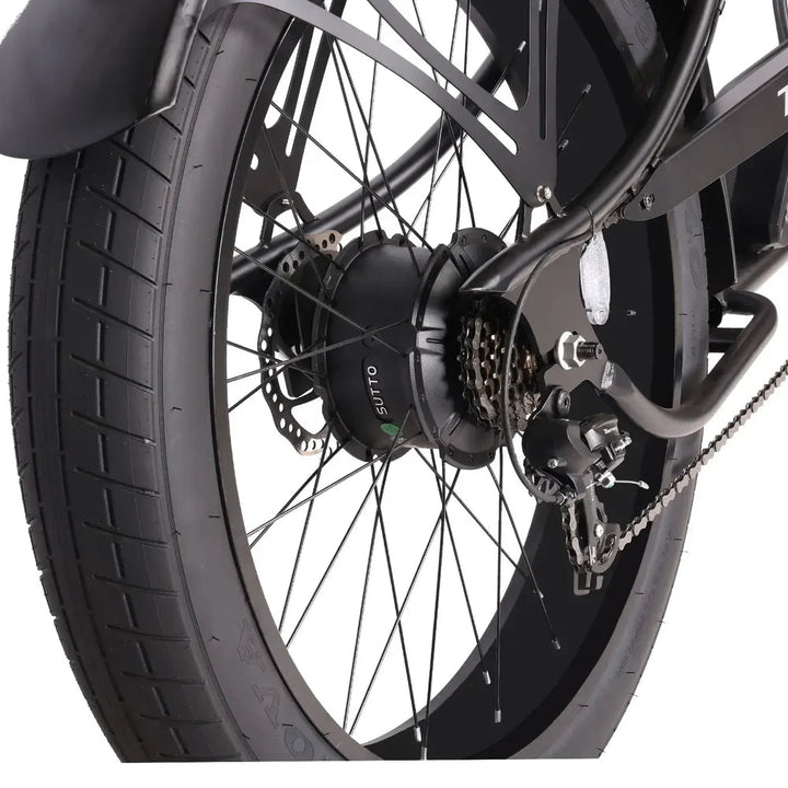 Tracer Chico GT7 750W Stretch Cruiser Tracer Chopper Cruiser Electric Bikes Blue 6