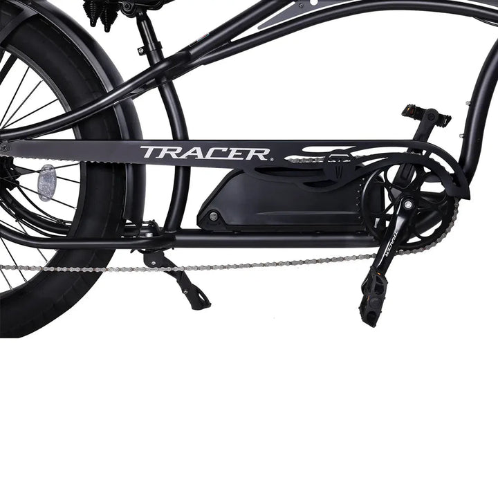 Tracer Chico GT7 750W Stretch Cruiser Tracer Chopper Cruiser Electric Bikes Blue 8