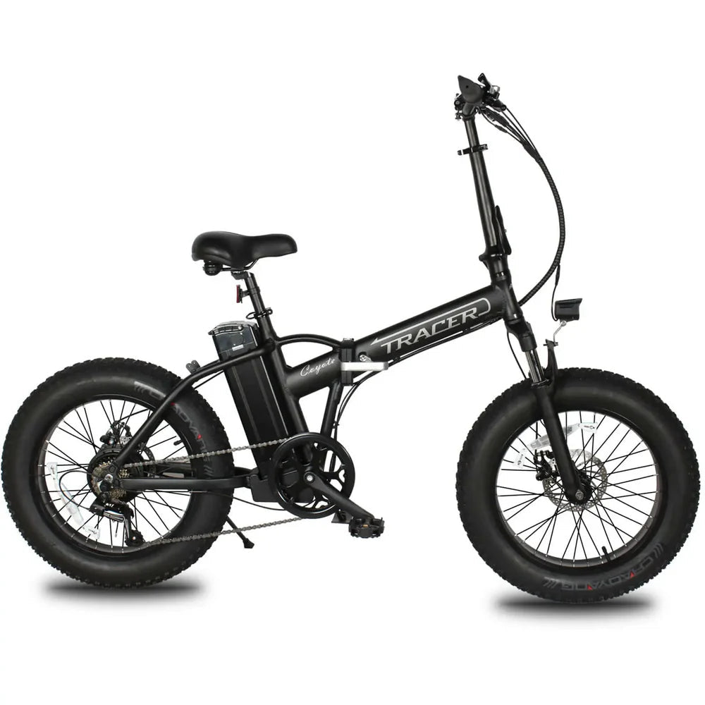 Tracer Coyote 20'' 500W Folding Electric Bike Folding Electric Bikes Matt Black 18
