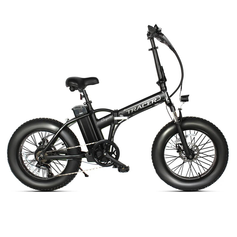 Tracer Coyote 20'' 500W Folding Electric Bike Folding Electric Bikes Matte Black/ Polish 17