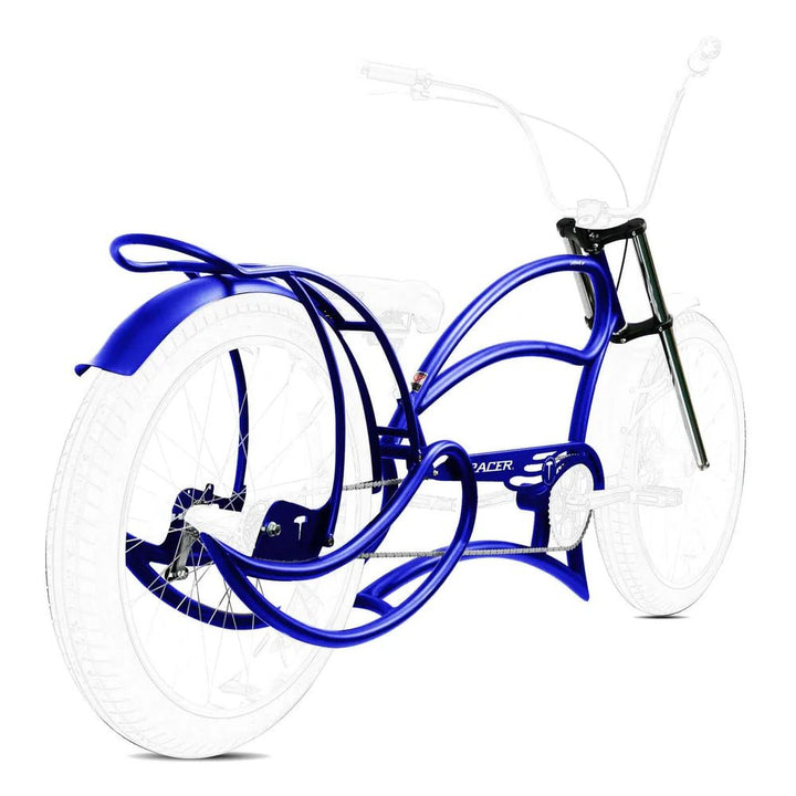 Tracer FM-Leopard GT 26" Stretch Beach Cruiser Steel Frame Triple Tree Fork and Guard Tracer Batteries & Accessories Blue 8