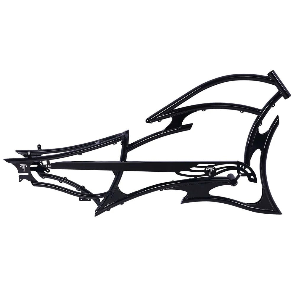 Tracer FM-RAIDER-7 26" Stretch Cruiser Bikes Steel Frame Tracer Batteries & Accessories White 8