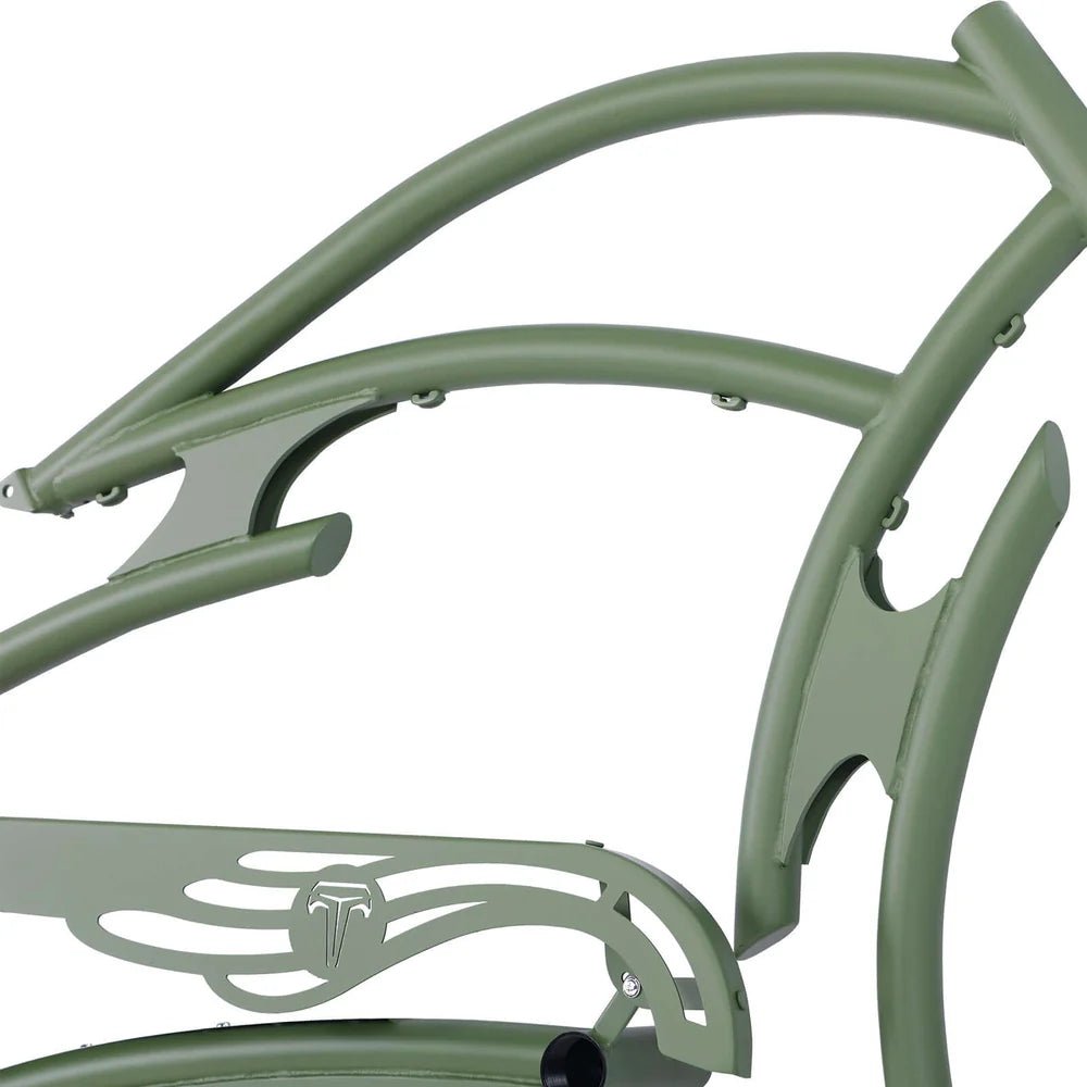 Tracer FM-RAIDER-7 26" Stretch Cruiser Bikes Steel Frame Tracer Batteries & Accessories White 21