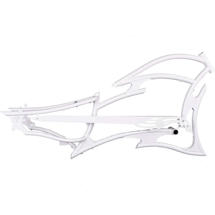 Tracer FM-RAIDER-7 26" Stretch Cruiser Bikes Steel Frame Tracer Batteries & Accessories White 28