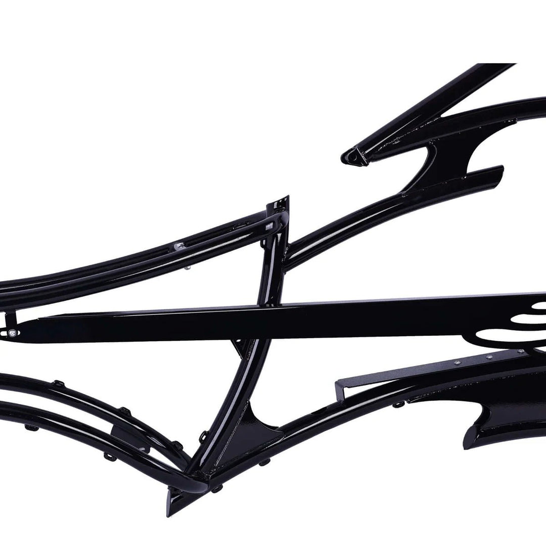 Tracer FM-RAPTOR Ebike Frame 26inch Stretch Chopper for Single Speed/7 Speed Tracer Batteries & Accessories Clear 65