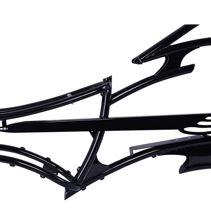 Tracer FM-RAPTOR Ebike Frame 26inch Stretch Chopper for Single Speed/7 Speed Tracer Batteries & Accessories Clear 65