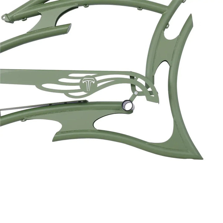 Tracer FM-RAPTOR Ebike Frame 26inch Stretch Chopper for Single Speed/7 Speed Tracer Batteries & Accessories Clear 48