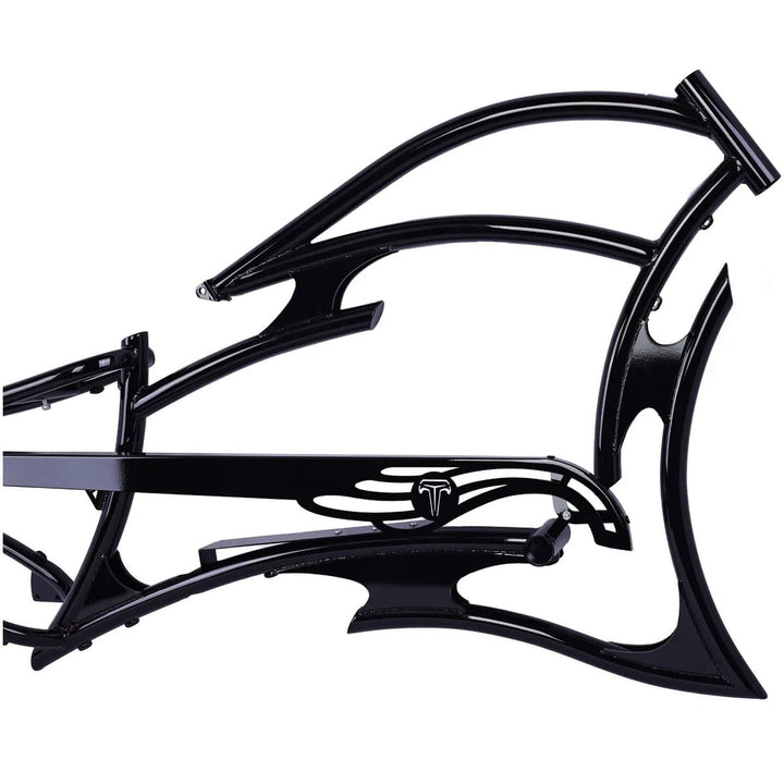 Tracer FM-RAPTOR Ebike Frame 26inch Stretch Chopper for Single Speed/7 Speed Tracer Batteries & Accessories Clear 64