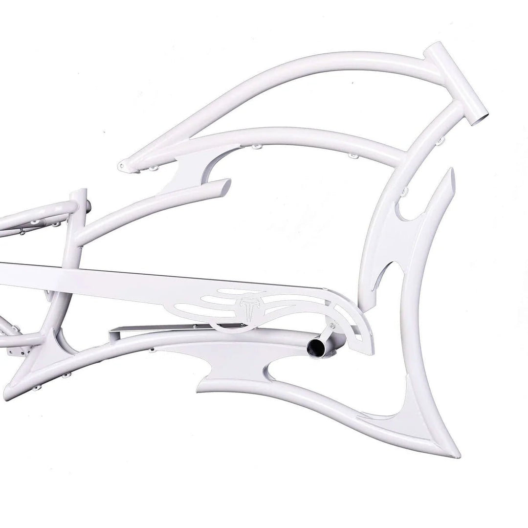 Tracer FM-RAPTOR Ebike Frame 26inch Stretch Chopper for Single Speed/7 Speed Tracer Batteries & Accessories Clear 54